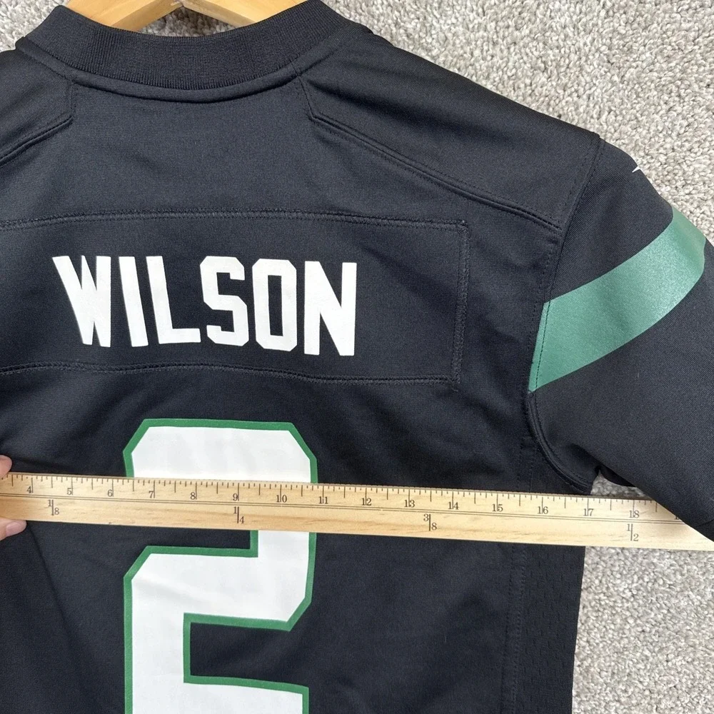 Nike Zach Wilson New York Jets Jersey Youth Medium 10-12 Black NFL Football
